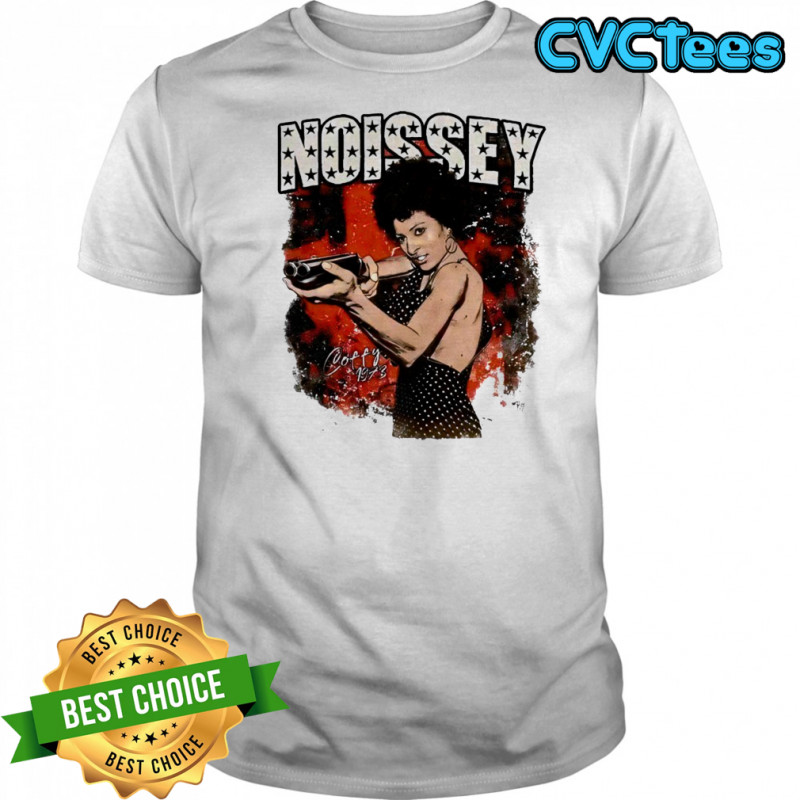 Noissey coffy retro movie character print shirt