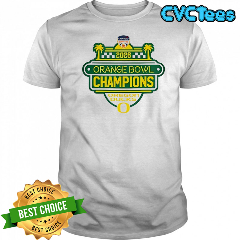 Oregon Ducks Football 2026 Orange Bowl Champions Logo shirt
