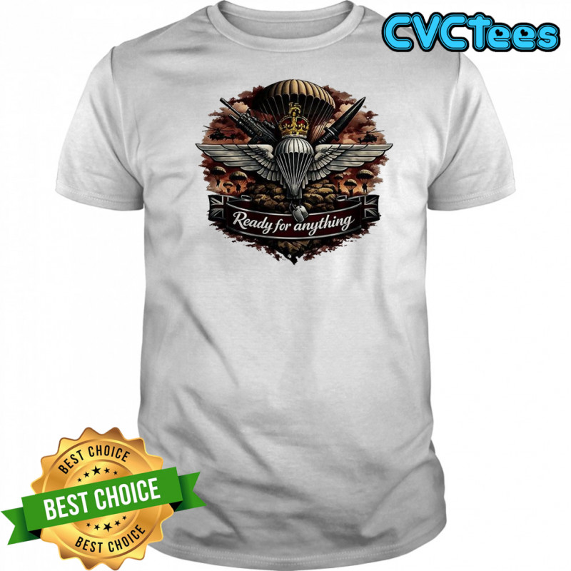 Parachute regiment Ready for anything logo retro shirt