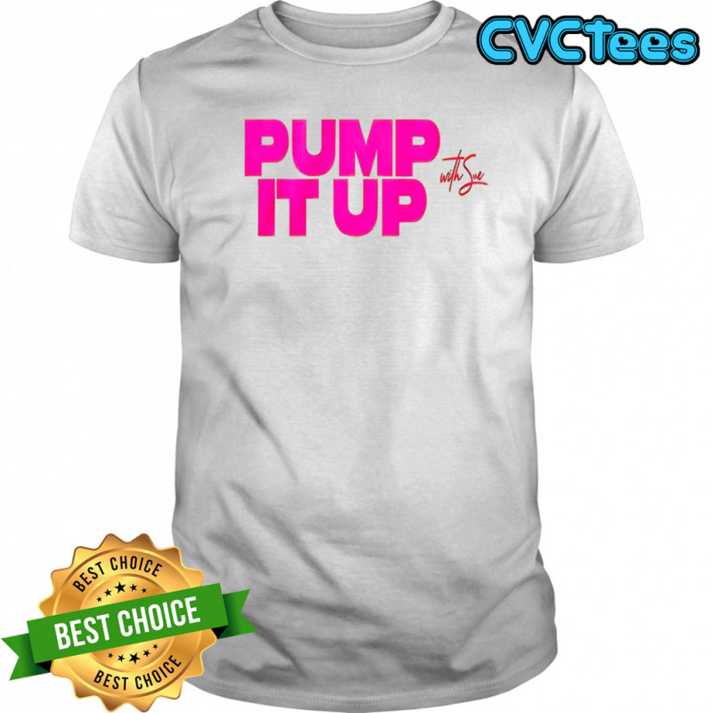 Rob Anderson wearing pump it up shirt