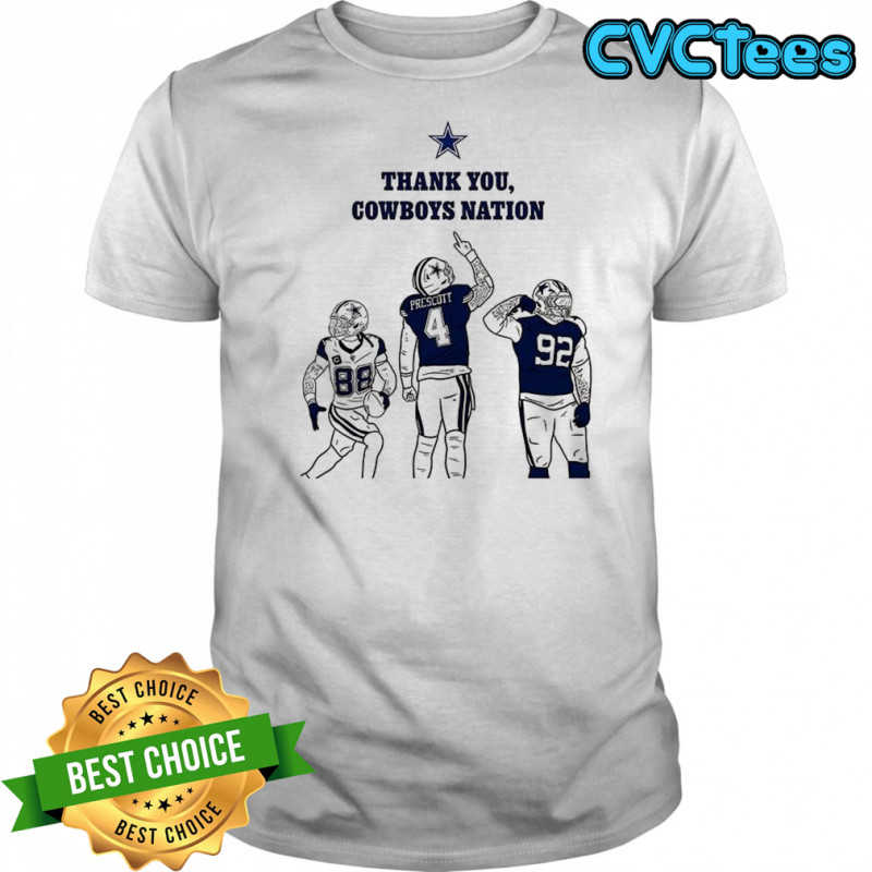 Thank you Dallas Cowboys nation shirt